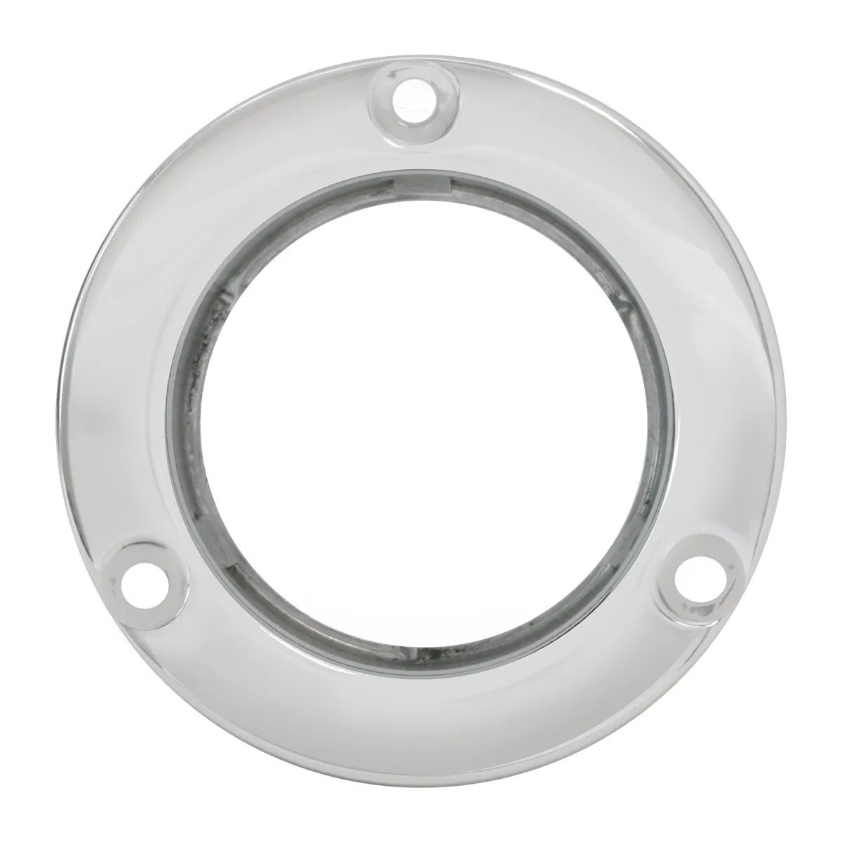 Flange Mount Bezel For 2" Round Light Stainless Steel