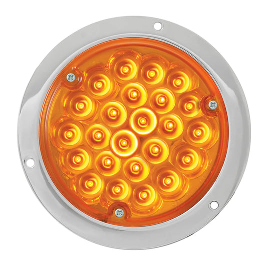 4" Park, Turn, & Clearance Pearl Light Only Amber LED/Amber Lens