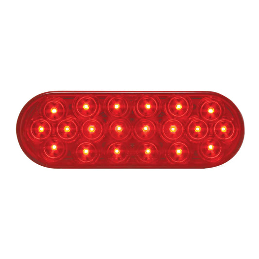 Oval Fleet LED Light Red/Red