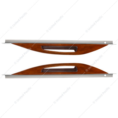 Peterbilt 02+ Wood Door Handle with Chrome Bs