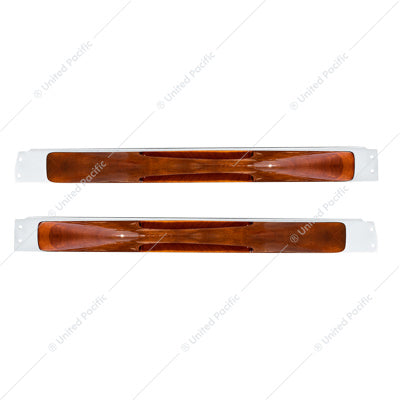 Peterbilt 02+ Wood Door Handle with Chrome Bs