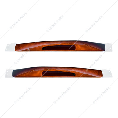 Peterbilt 02+ Wood Door Handle with Chrome Bs