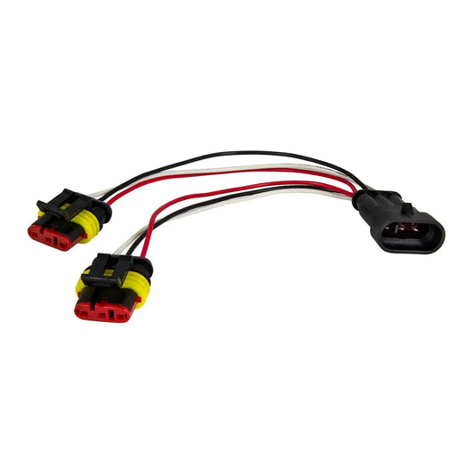 3-PIN WEATHER PACK SPLITTER PLUG with 6" Lead