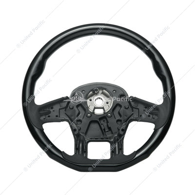 18" YourGrip Wood Glossy Black Candy Color Steering Wheel