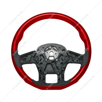 18" YourGrip Wood Candy Red Candy Color Steering Wheel