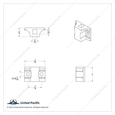 Standard Cast Mount for Mud Flap Hanger
