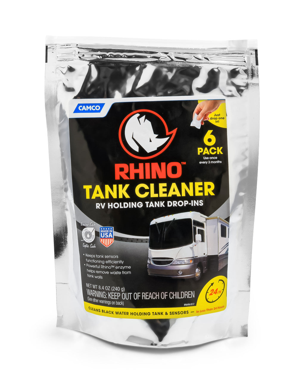 Rhino RV Holding Tank Cleaner Drop-ins - 6 Count