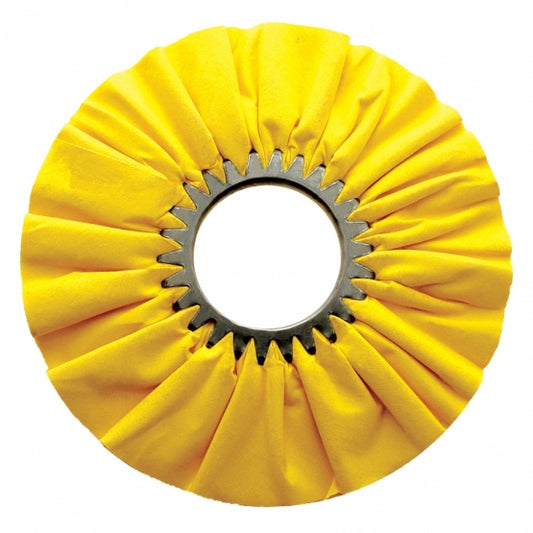 10" Yellow Treated Airway Buff - 3" Arbor
