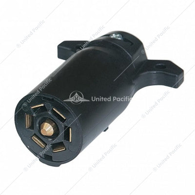 Round 7- Way Female Connector - Flat Pin