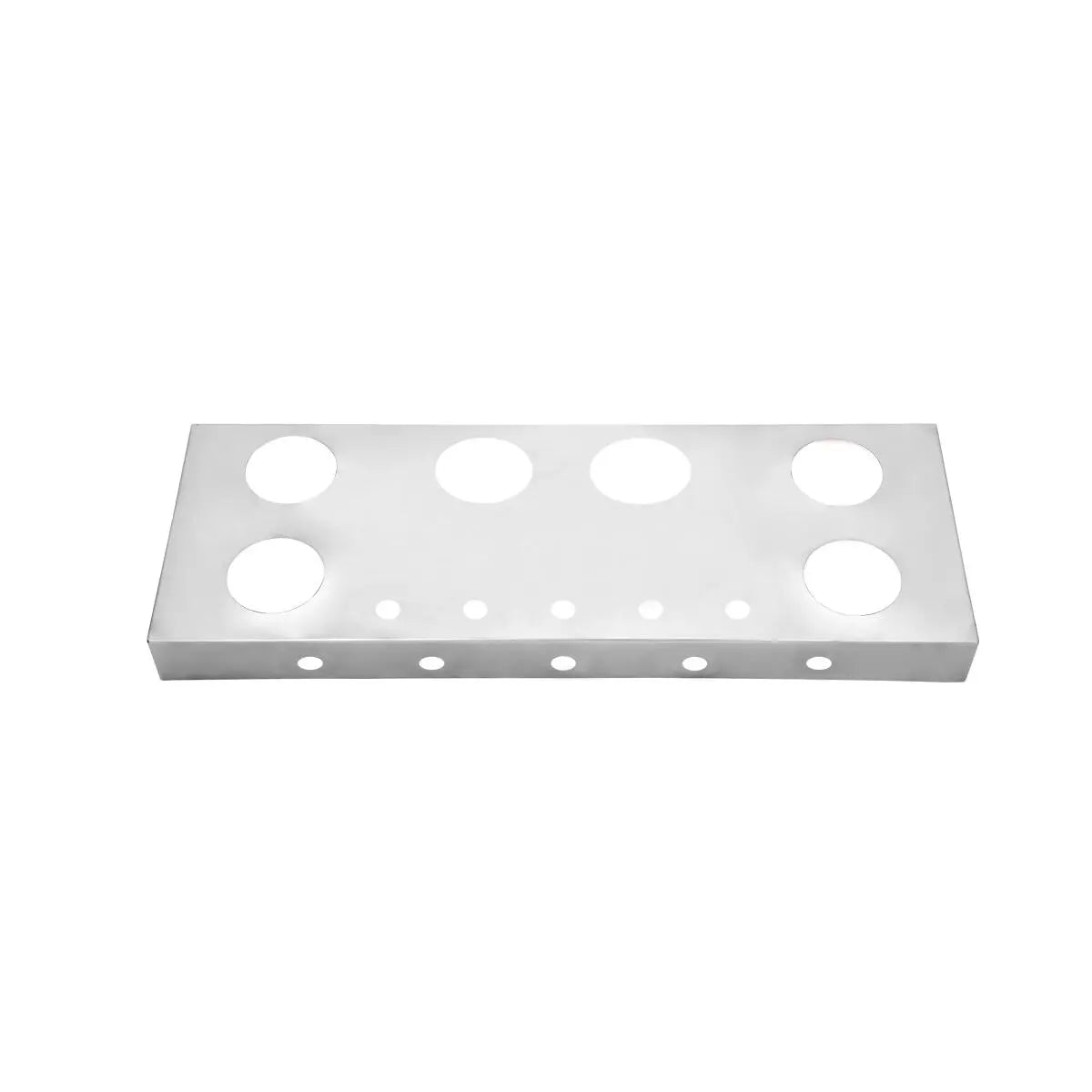 Stainless Steel Rear Center Light Panel with 4" & 1" LEDs Lights with Side & Under Glow Effect