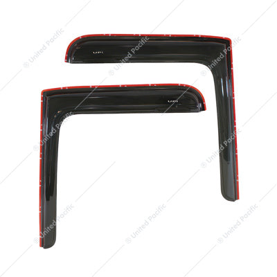 WINDOW VENT VISOR FOR 2008-2017 FREIGHTLINER CASCADIA - SMOKE (PAIR)