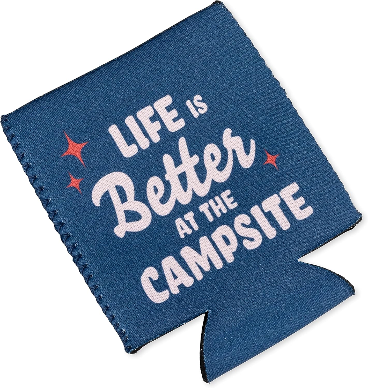 Life Is Better at the Camp Site Can Holder - Dark Blue Retro Theme