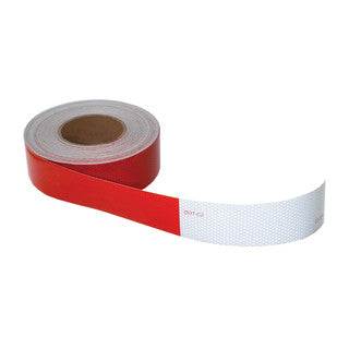 Conspicuity Tape Box Roll 150 Feet 150 Sections 6" Red 6" White