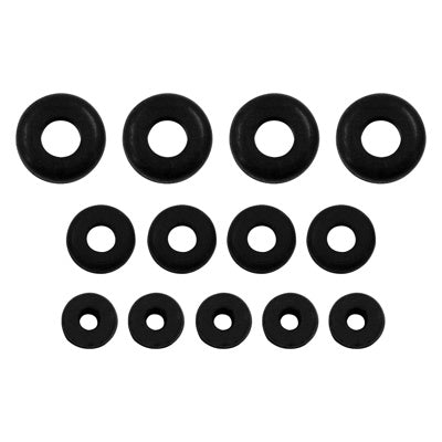 1/4",5/16",3/8" Mounting Holes Black Vinyl Grommets