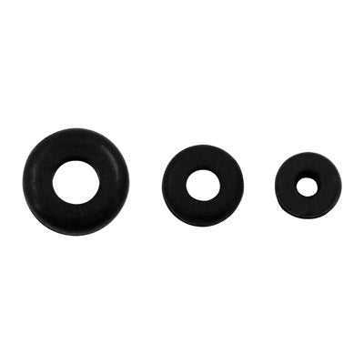 1/4",5/16",3/8" Mounting Holes Black Vinyl Grommets