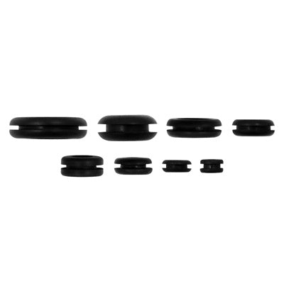 1/4",5/16",3/8",7/16",1/2",5/8",21/32",7/8" Mounting Holes Black Vinyl Grommets