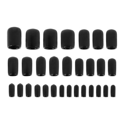 1/8" thru 1/2" Assorted Black Vinyl Vaccum Caps