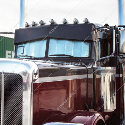 Windshield Sunshade For Peterbilt 567 (2015-2021), 379 (1987-2007), & 359 (1967-1987)