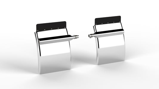 27" Quarter Fender Smooth Triangle Arm Mount 14 GA HD