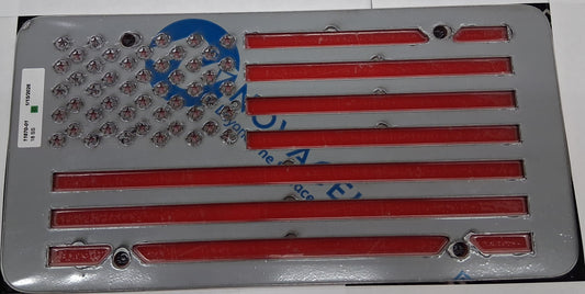 American Flag License Plate