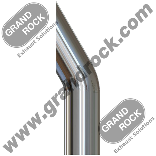7" X 108" Chrome Aussie Style Exhaust Stack Straight OD Bottom