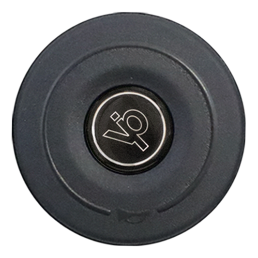 Black Horn Button -  3-Hole Bolt - Black VIP Logo