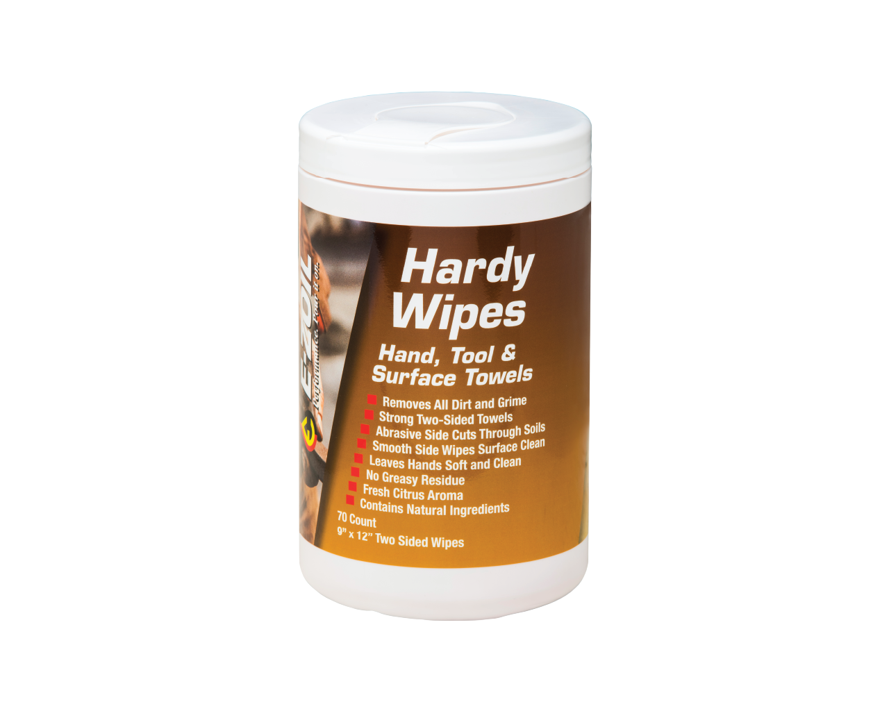 Hardy Wipes 70 Count Tube
