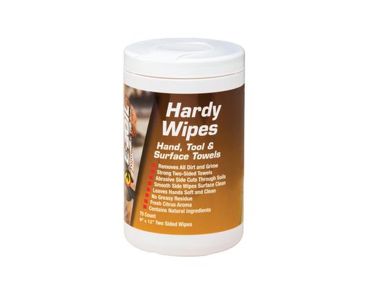 Hardy Wipes 70 Count Tube