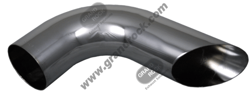 5" Turnout Dump Truck Stack-90 Deg OD/Miter Chrome