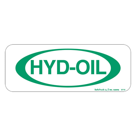 Hydraulic Oil Decal