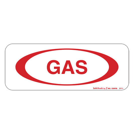Oval Gas Decal