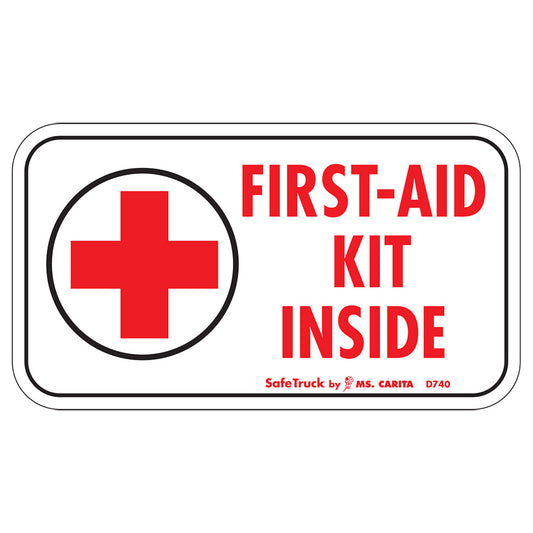 First Aid Kit Inside Decal