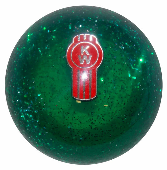 Kenworth Green Glitter Shift Knob