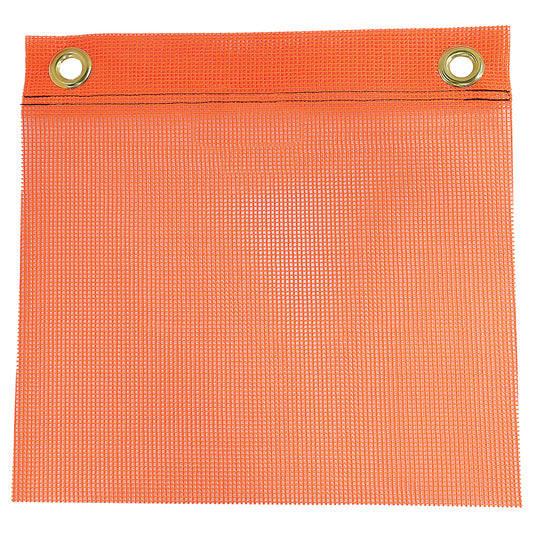 18″ FLO ORANGE MESH FLAG W/GROMMETS