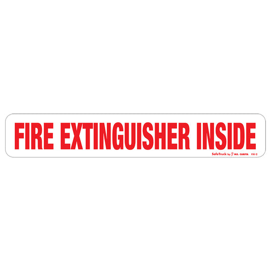 Fire Extinguiher Inside Decal