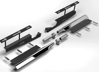 10" ADJUSTABLE UNIVERSAL HEAVY-DUTY MOUNTING ARM BRACKET KIT