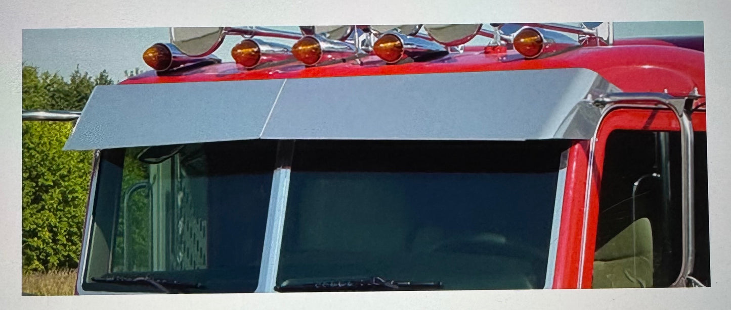Peterbilt Flat Top Blind Mount Bowtie Visor 300 Series Trucks