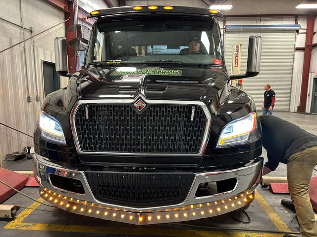 International MV Series Bumper Light Bar (29) 3/4" Light Holes