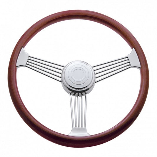 18" "Banjo" Steering Wheel with Hub & Horn Button Kit - Peterbilt & Kenworth