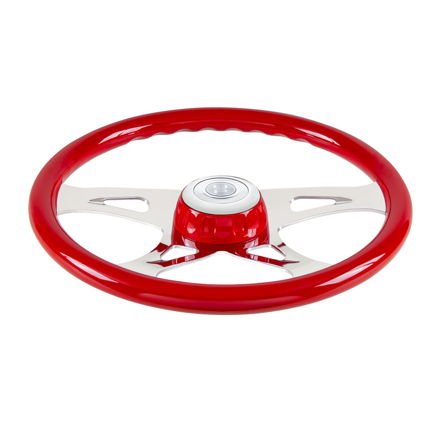 18" "Boss" Steering Wheel with Color Matching Horn Bezel