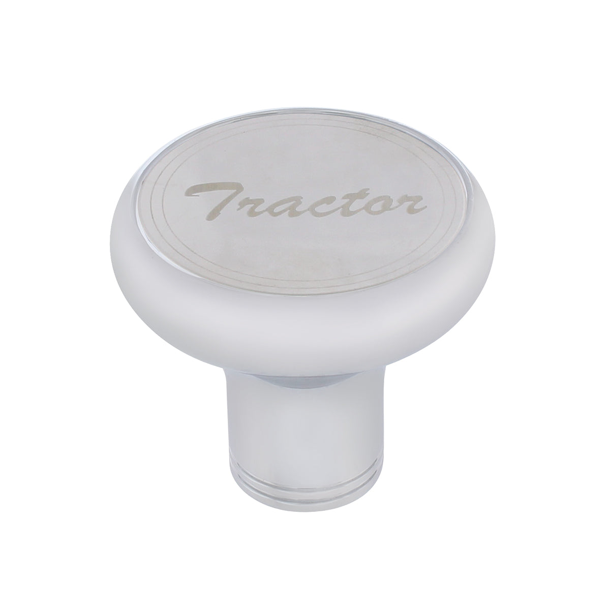 "Tractor" Deluxe Air Valve Knob with Stainless Plaque & Cursive Script