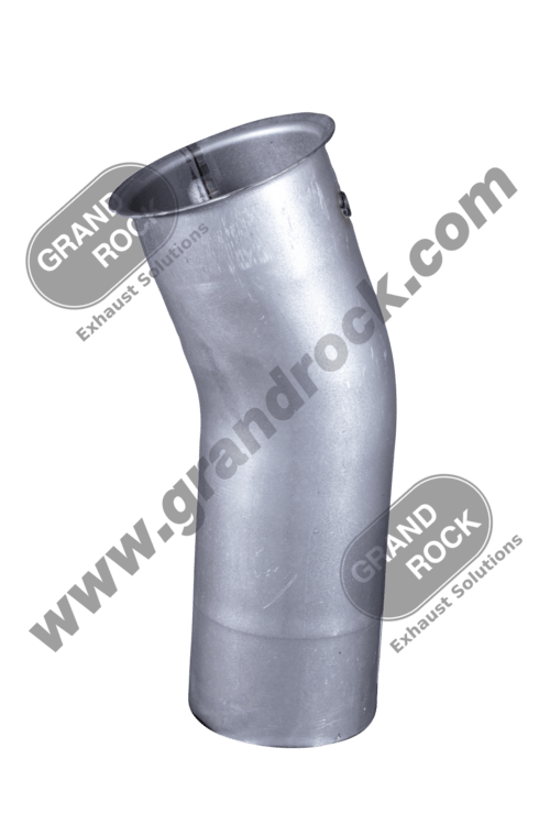 Elbow Turbo 5" Outer Dimension 23 Degree OD/ Flare with Pyro Fitting- Aluminized- Kenworth