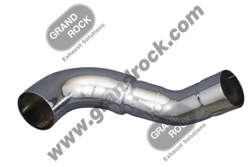 Kenworth 6" To 5" Over Frame Chrome Elbow Left Driver Side