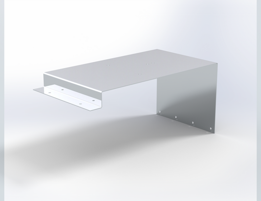 Peterbilt Strobe / Revolving Light Bracket Stainless Steel 14 GA   Pair