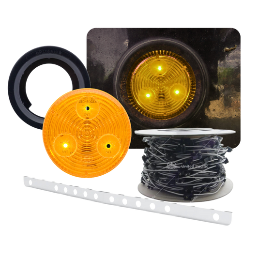 Set Back Axle FL Bumper Light Bar Bundle – Amber / Amber