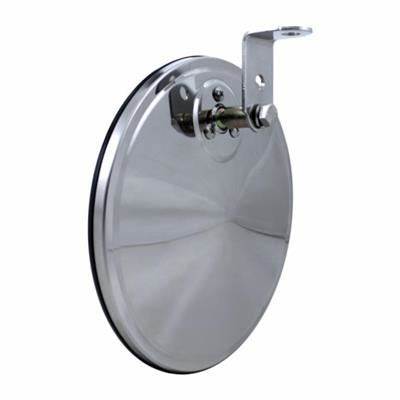 7 1/2" Chrome Offset Mount Convex Mirror