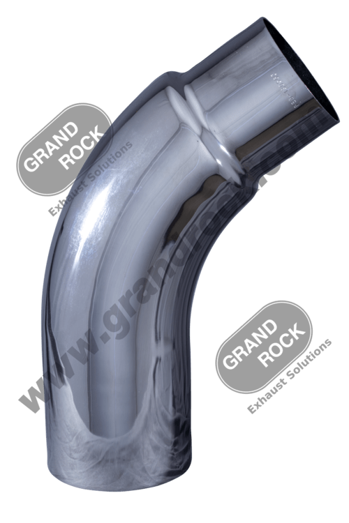6" Reduced 5" Peterbilt 379 56 Degree Chrome Elbow