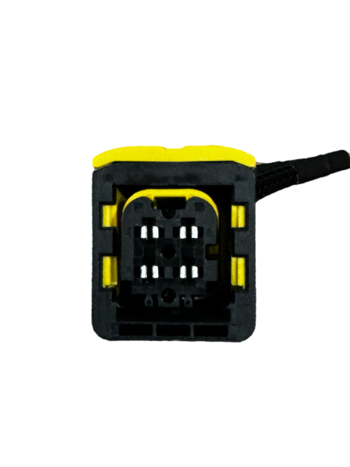 Square 4 PINS Hardness Wiring Pigtail / Fits Nitrogen Oxide Sensor NOX Sensor (Fort Black color Socket model) Bosch Cummins