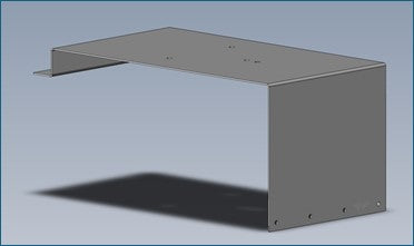 Peterbilt Strobe / Revolving Light Bracket Stainless Steel 14 GA   Pair