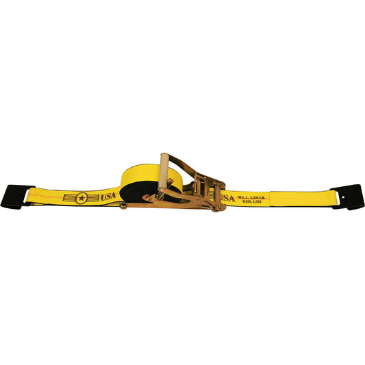 Ratchet Strap 2" X 27'  With Flat Hooks